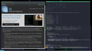 i3 window manager screenshot